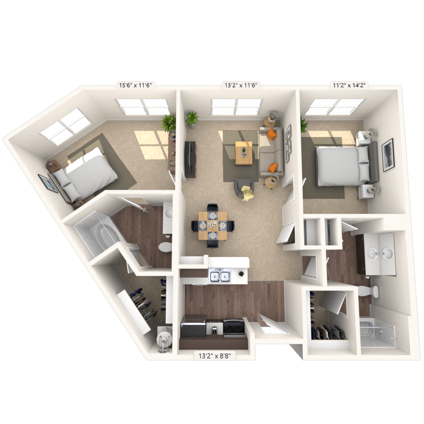 Floorplan image of unit 1159